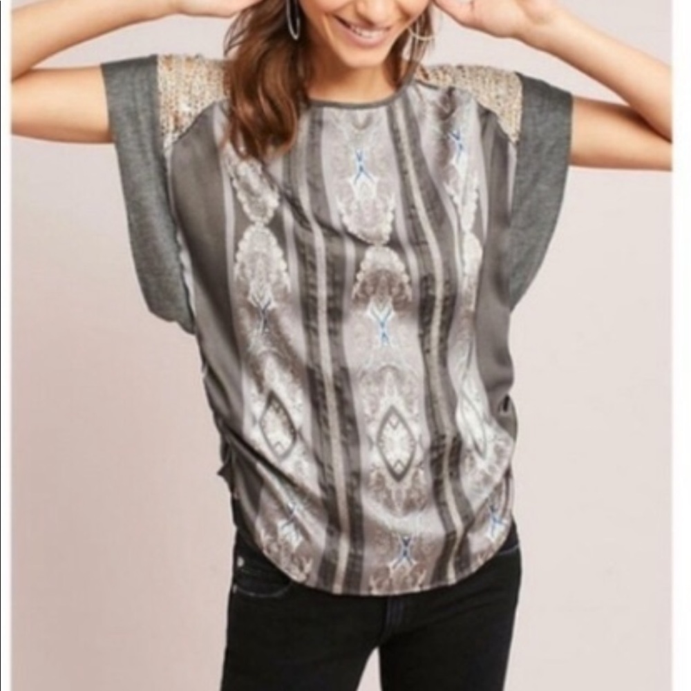 Tiny for Anthropologie silk tshirt